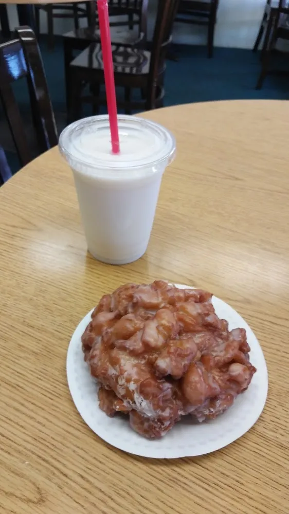 Apple Fritter & Milk